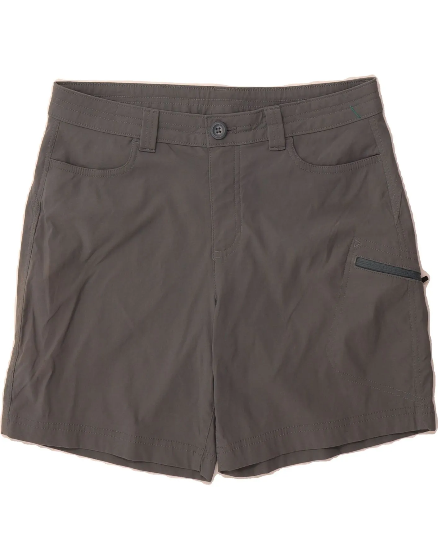 Bold Pattern EDDIE BAUER Womens Cargo Shorts US 10 Large W32 Grey Nylon