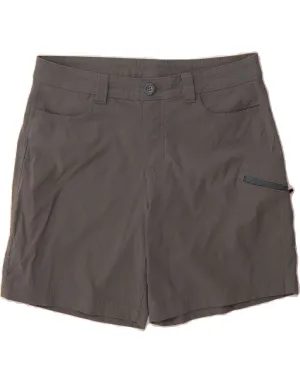 Bold Pattern EDDIE BAUER Womens Cargo Shorts US 10 Large W32 Grey Nylon