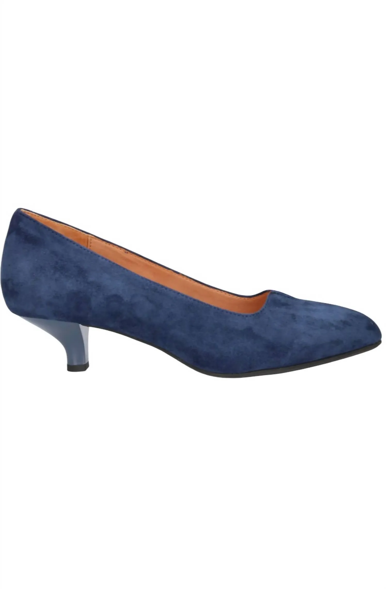 Women's Kavan Heeled Pumps In Navy Suede Casual Cool