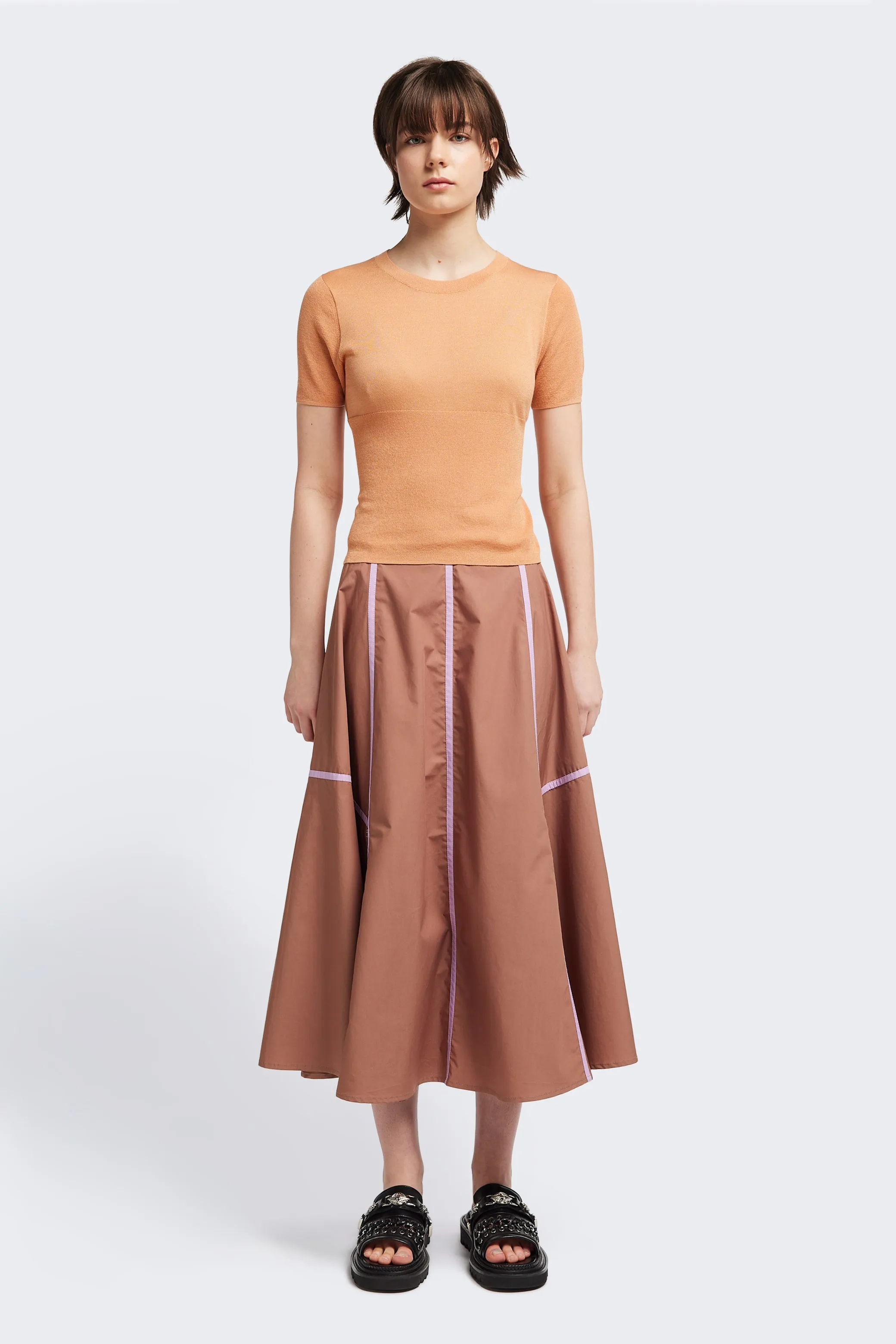 Regarder Bound Skirt Brown/Lilac Mix Texture
