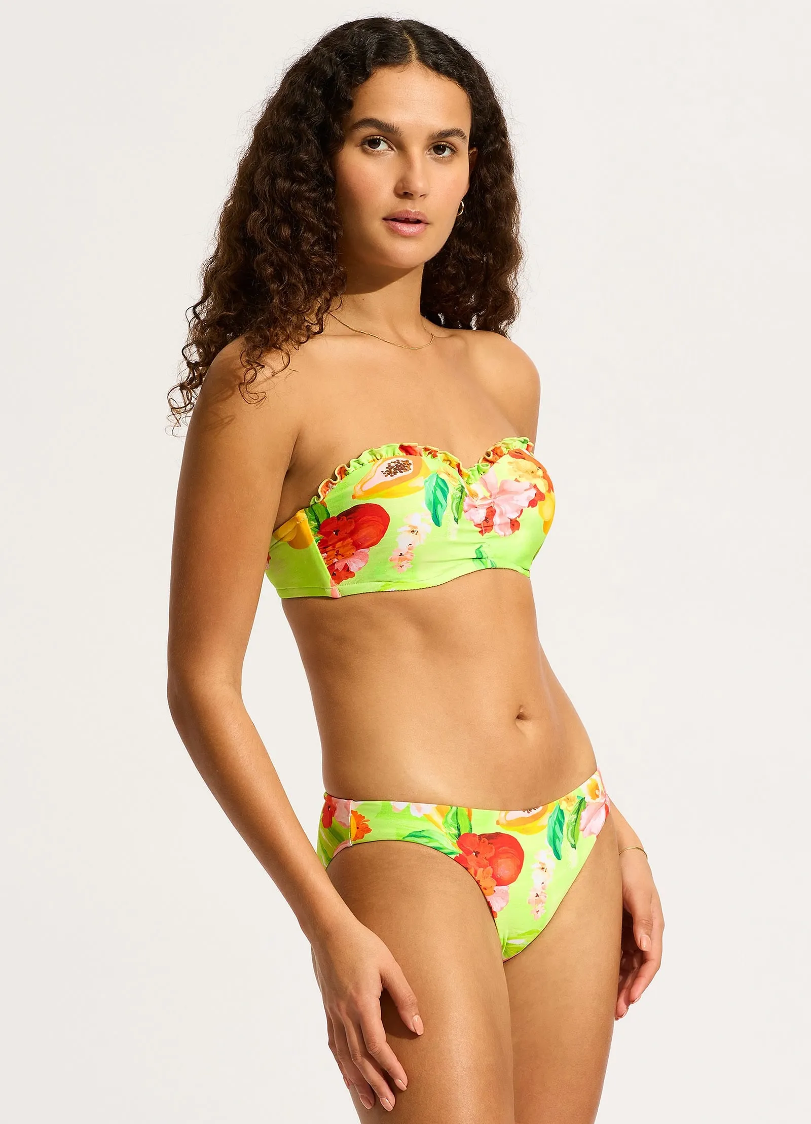 Tropique Hipster Bikini Bottom - Aloe Gel Quick Release Buckle Four Way Stretch