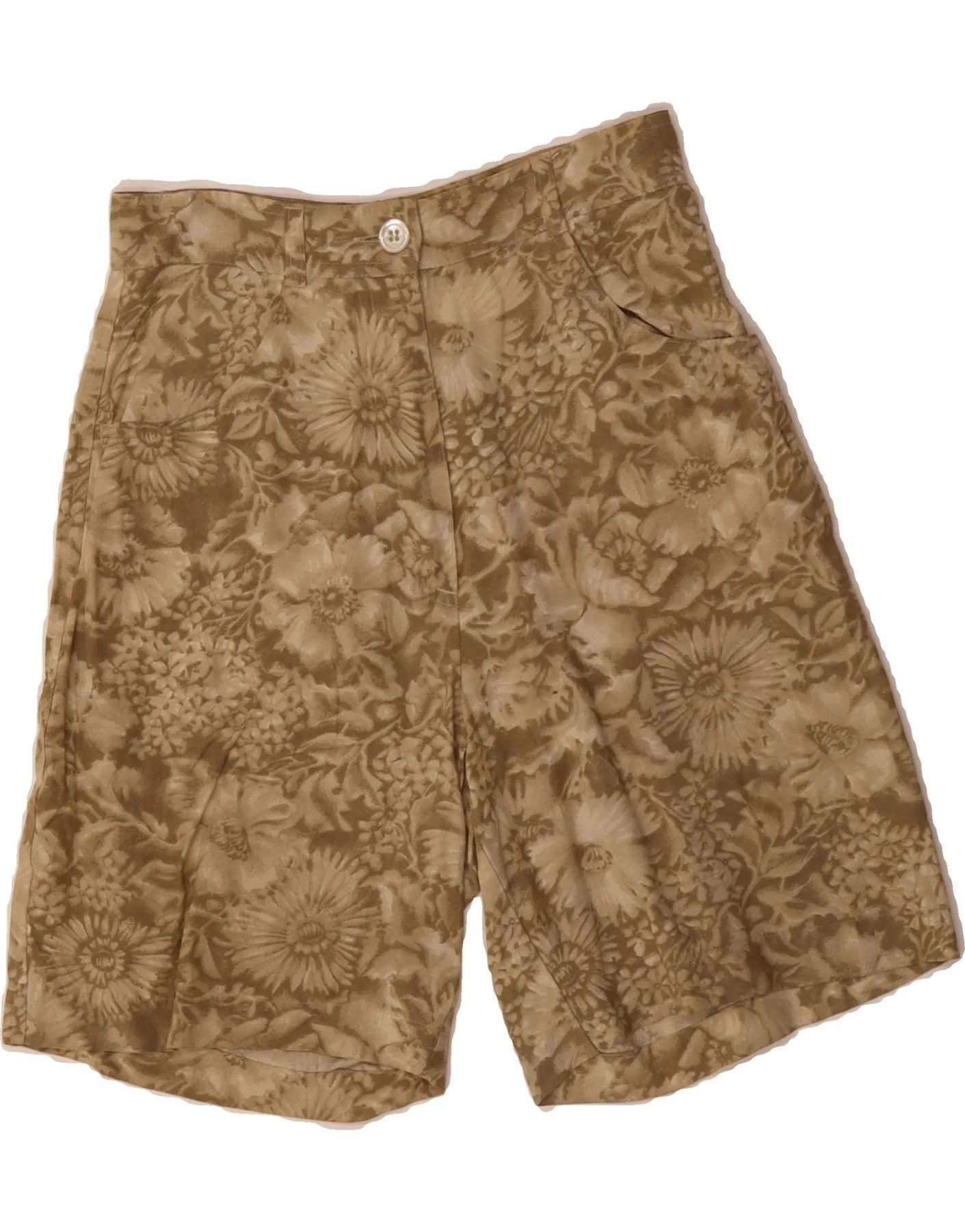 High-Quality Material PENNY BLACK Womens Casual Shorts IT 40 Small W26 Beige Floral Silk
