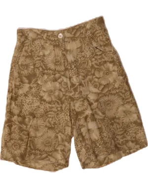 High-Quality Material PENNY BLACK Womens Casual Shorts IT 40 Small W26 Beige Floral Silk