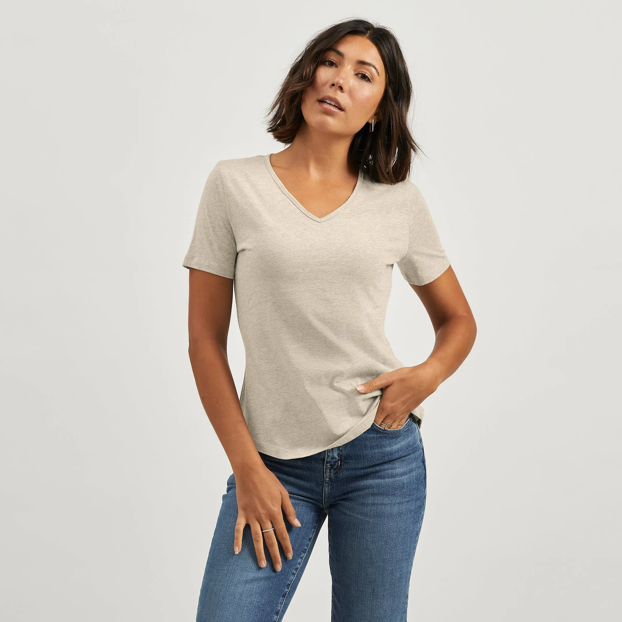 AntiStaticLining Recycled V-Neck Tee