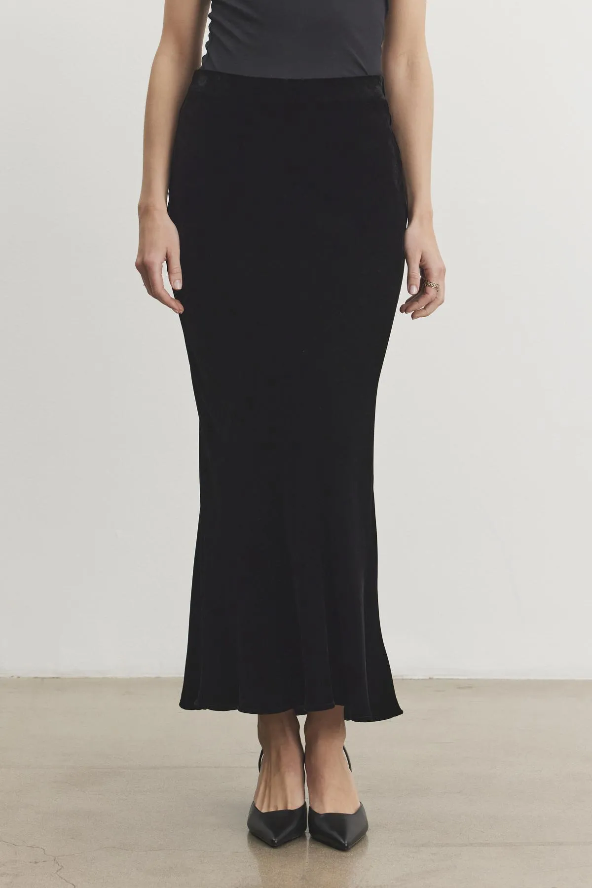 Timeless Wear Heritage Brand EZA SILK VELVET SKIRT