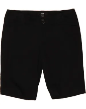 fade resistant color MOSSIMO Womens Casual Shorts US 8 Medium W30 Black Cotton