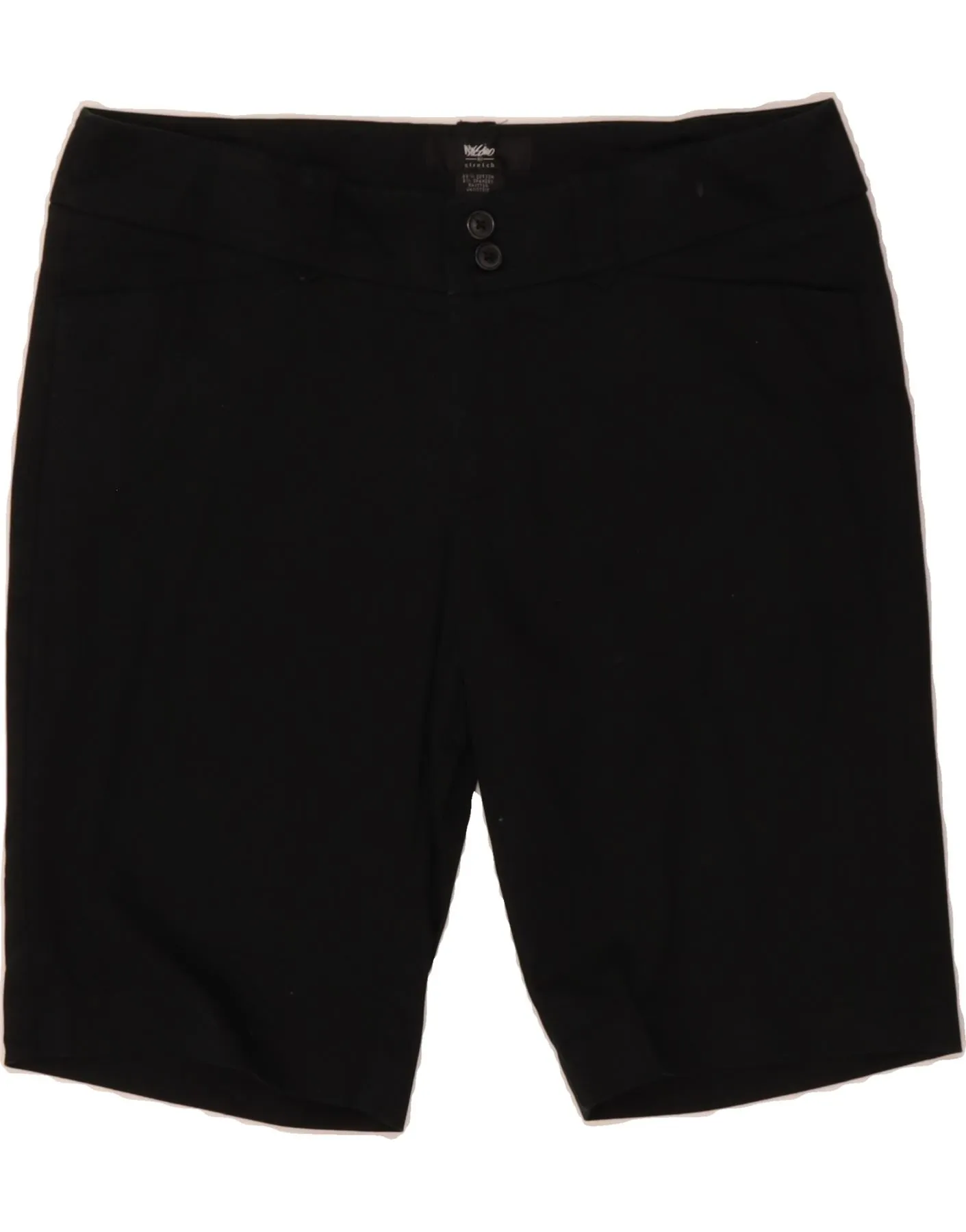 fade resistant color MOSSIMO Womens Casual Shorts US 8 Medium W30 Black Cotton