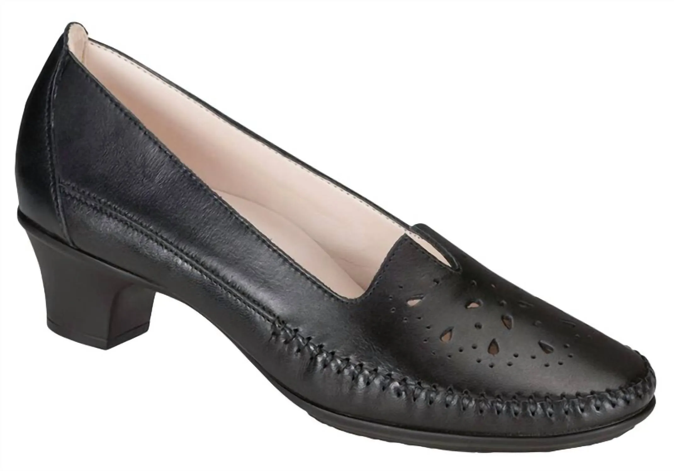 Women's Sonyo Slip On Heel In Alfa Black Sporty Heeled Shoes