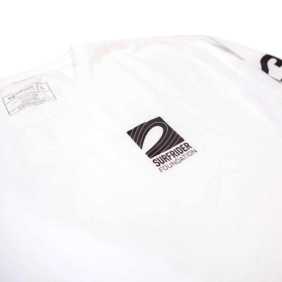 Logo Long Sleeve Shirt (White) Simple yet stylish oversized but not shapeless