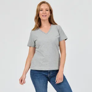 Heavy Cotton V-Neck Tee Anti Static Treatment Casual Style Wear