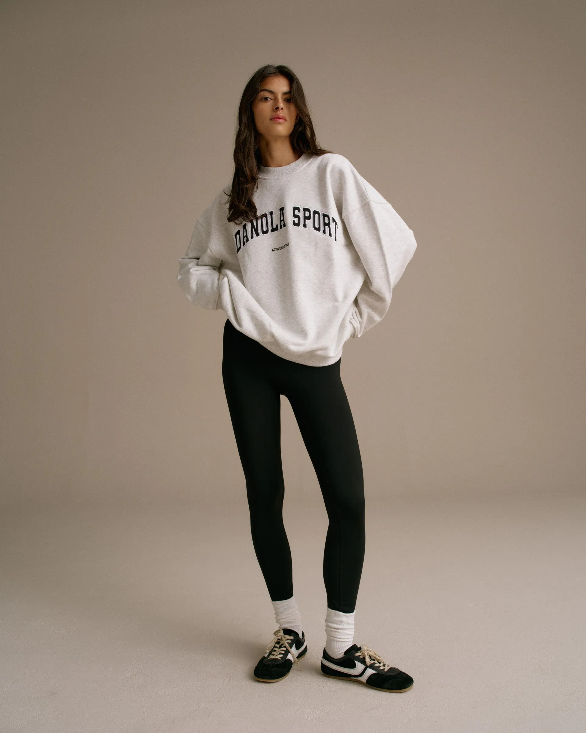 Casual product festival wear fun AS Oversized Sweatshirt - Light Grey Melange