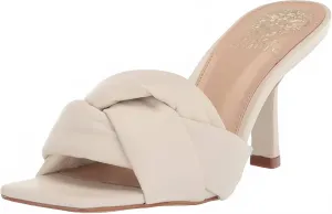 Wedding Footwear Wedding Day Stilettos Women's Joiieana Puffy Strap Mule Heels In Cream