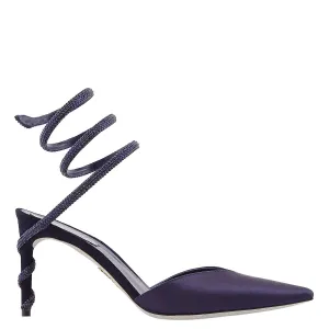 Winter Pumps Rene Caovilla Margot 80 Satin Pumps
