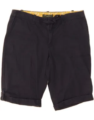 EDDIE BAUER Womens Seattle Casual Shorts US 6 Medium W32  Navy Blue Cotton Anti Static Lining