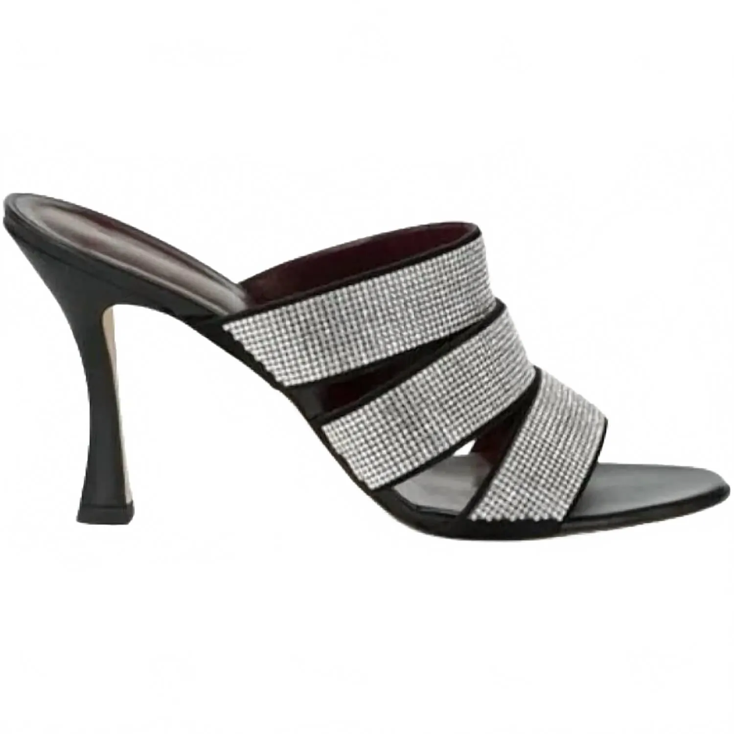 Rhinestone Heels In Silver Elegant Footwear