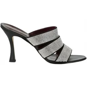 Rhinestone Heels In Silver Elegant Footwear