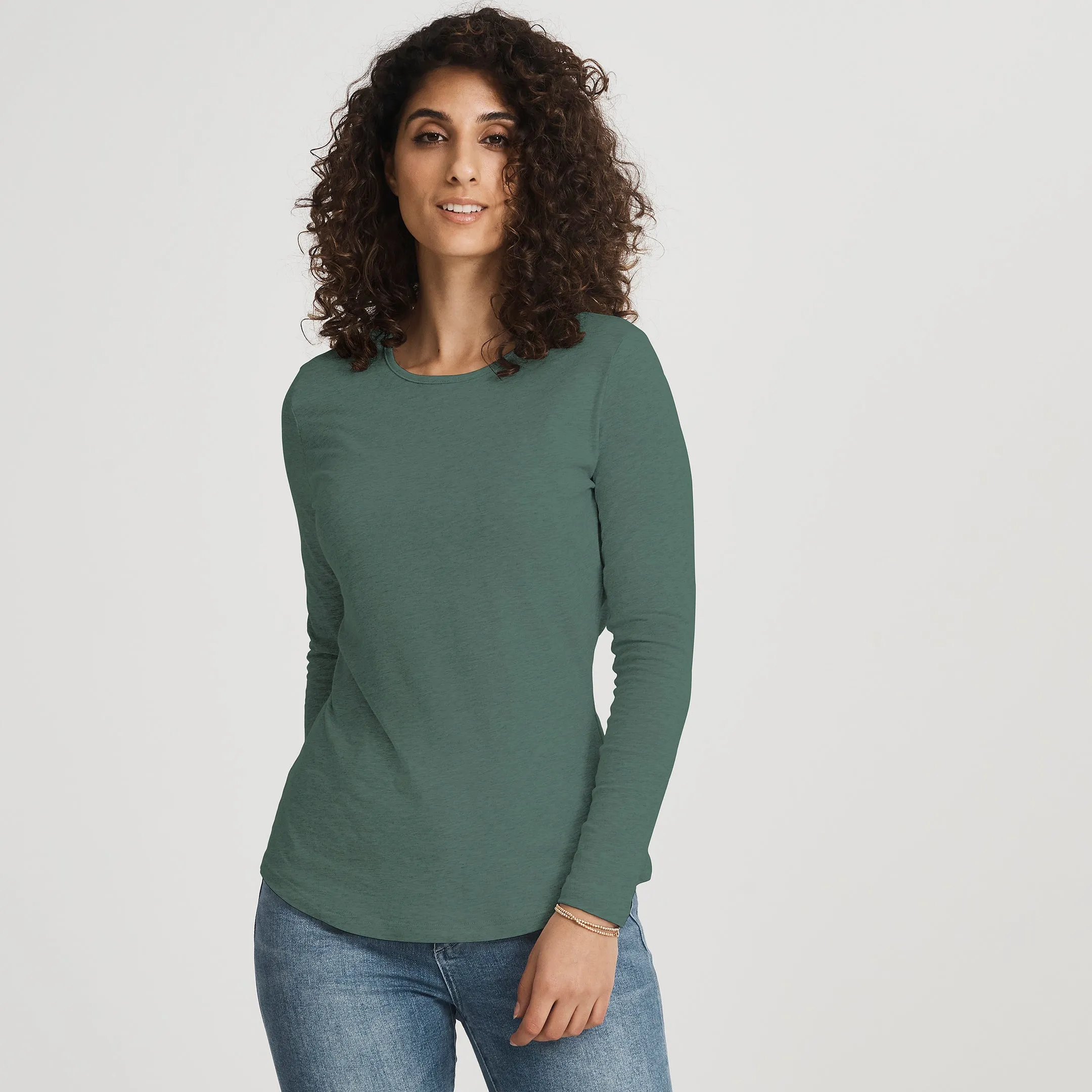 Hemp LS Crew Tee Effortless Wearable Relaxed Wear Fit