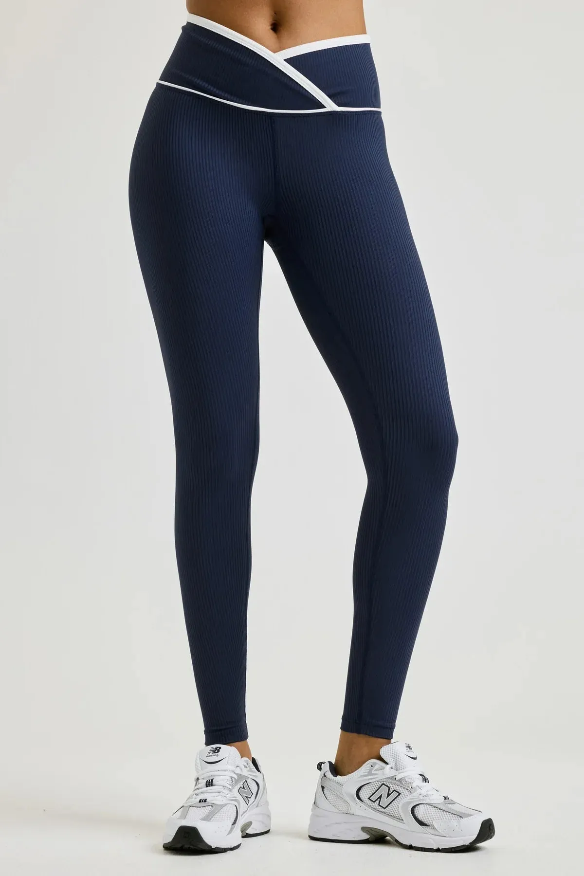 Ribbed Two Tone Veronica Legging Contour Hug