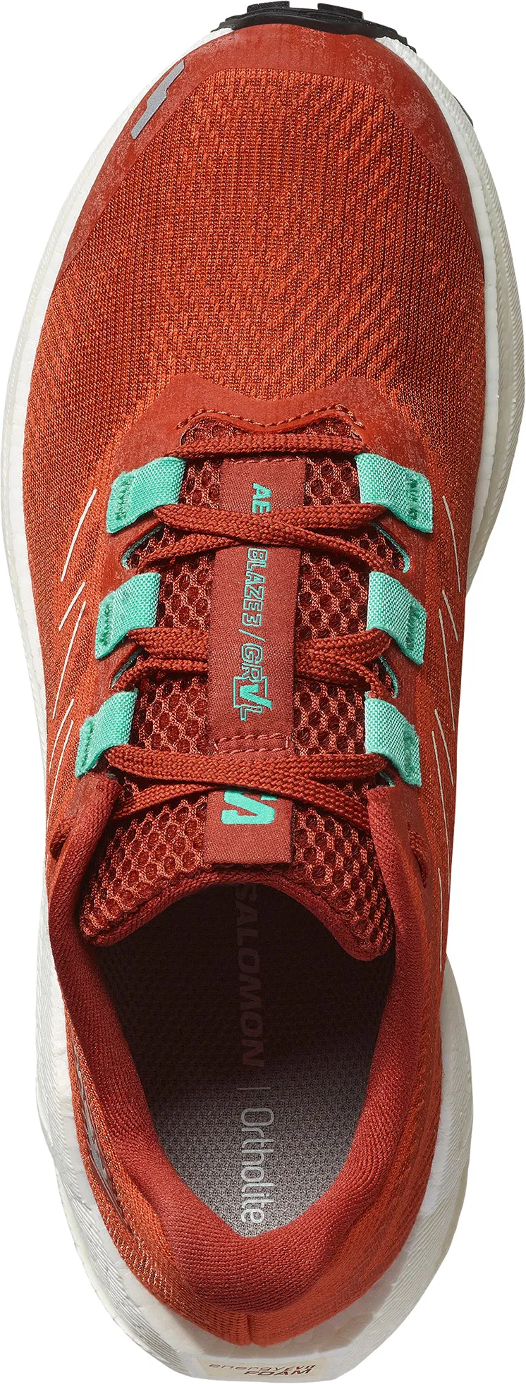 Salomon Aero Blaze 3 GRVL Womens Trail Running Shoes - Orange molded insole shoes Lightweight Stability Plate