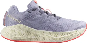 Salomon Aero Glide 3 Womens Running Shoes - Purple colorful running shoes Foot Shaped Toe Box