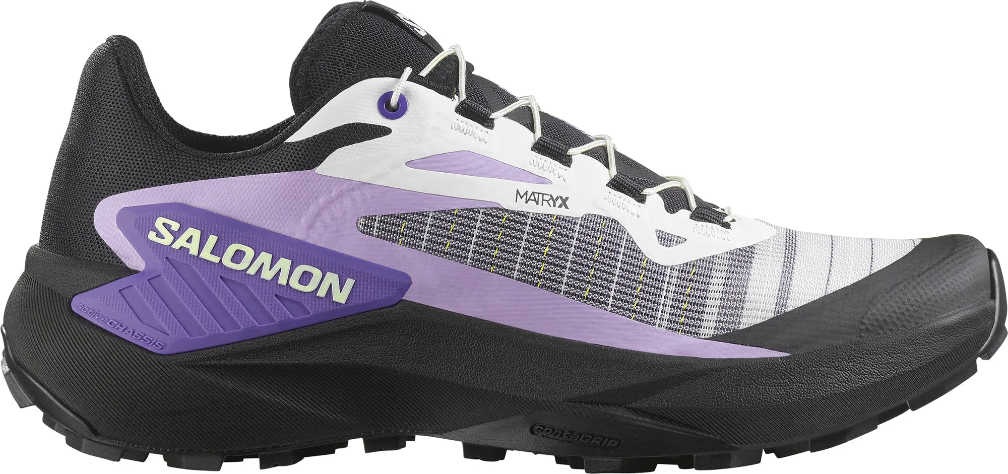 shock - plate running gear Salomon Genesis Womens Trail Running Shoes - Black