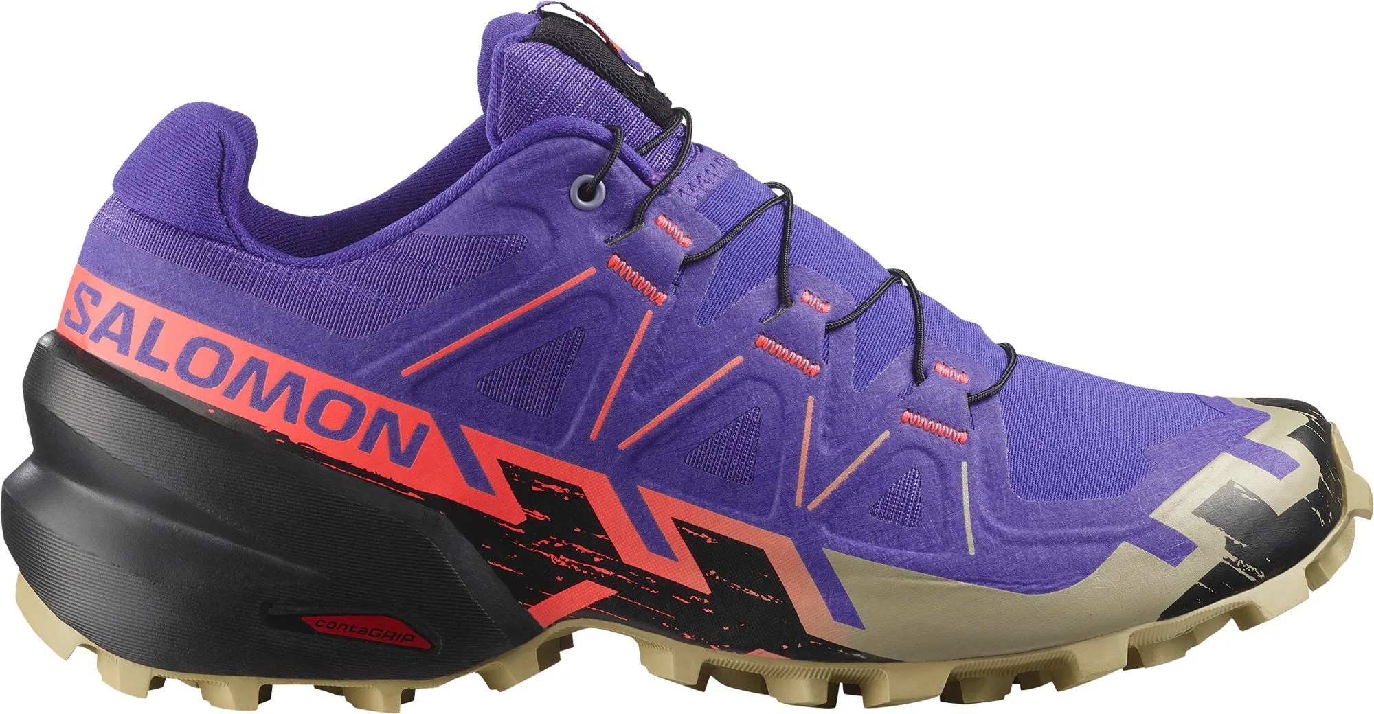 Salomon Speedcross 6 Womens Trail Running Shoes - Purple Dynamic Harness