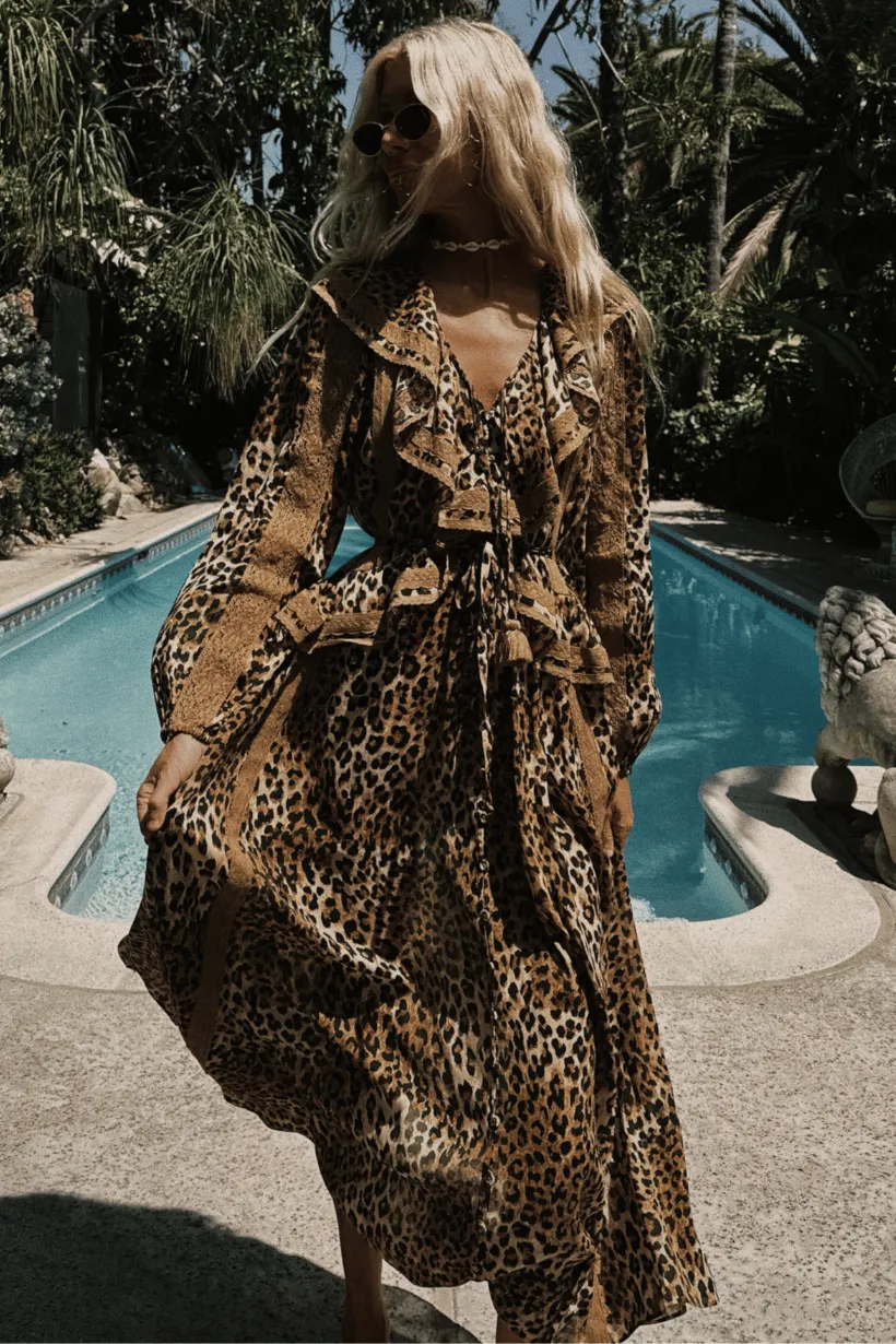 Samantha Lace Gown Dropped-Waist Street Ready