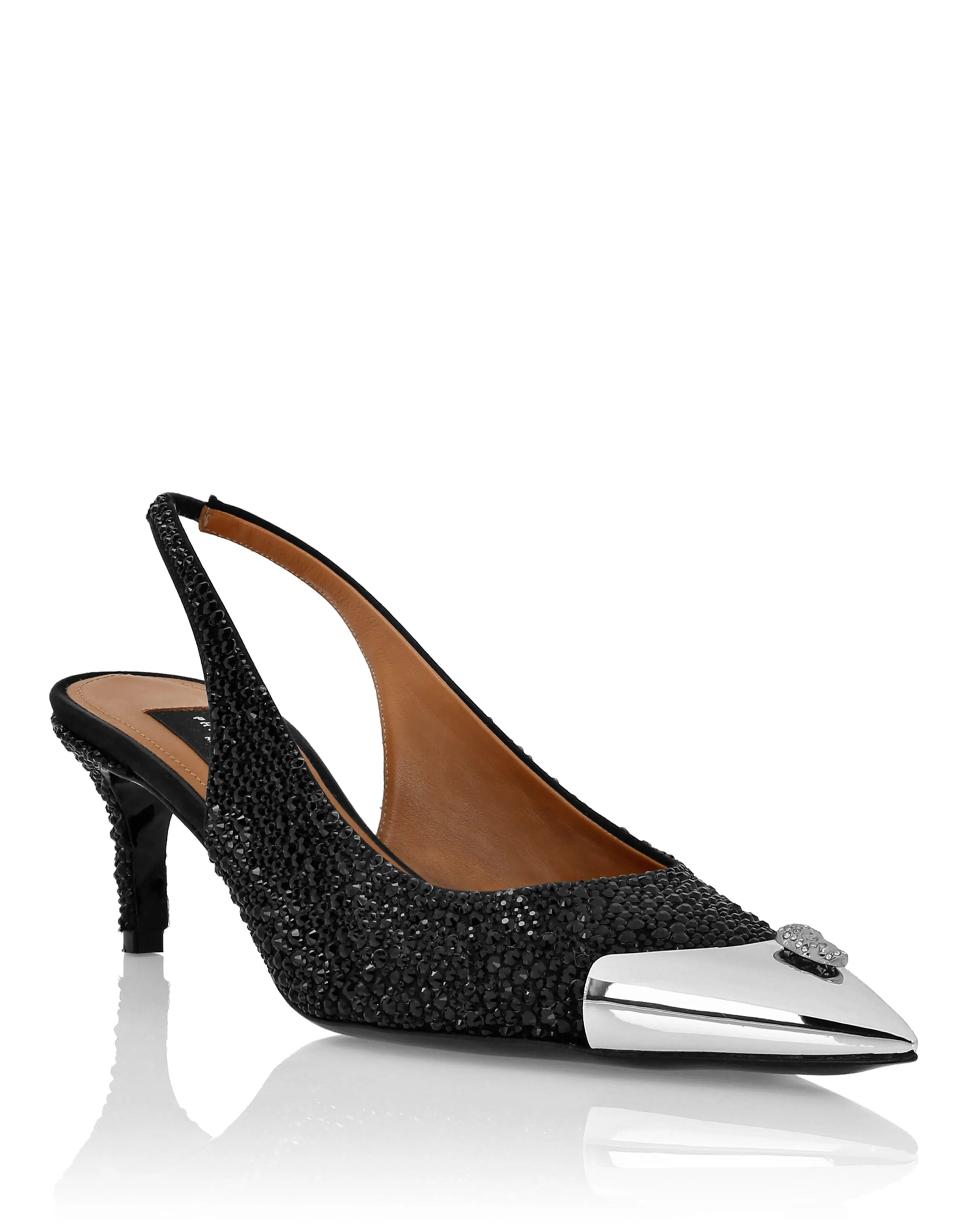 Satin Slingback Mix Strass Trendy Slip Resistant Outsole