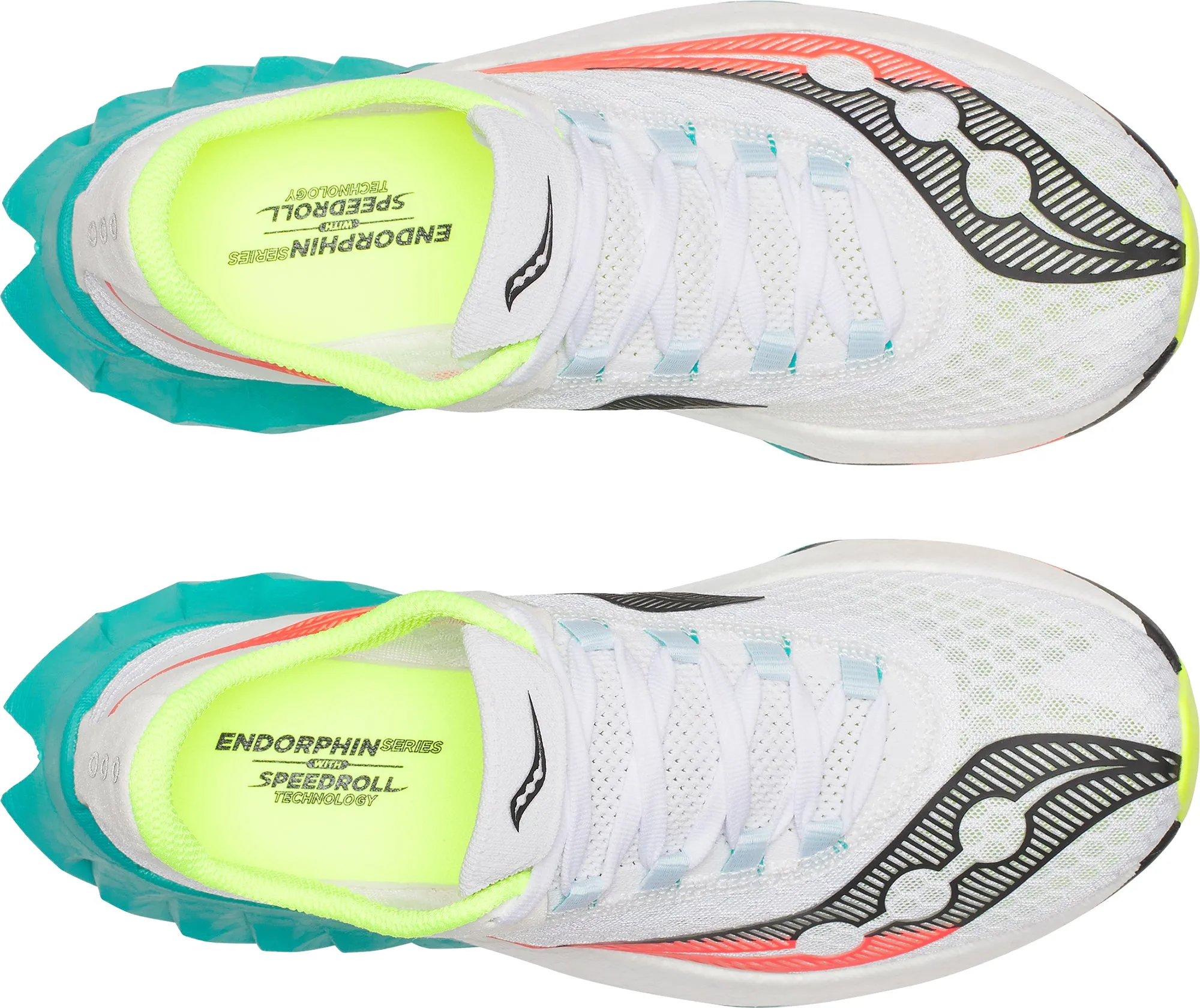 Shock Damping hook - and - loop - strap shoes Saucony Endorphin Pro 4 Womens Running Shoes - White