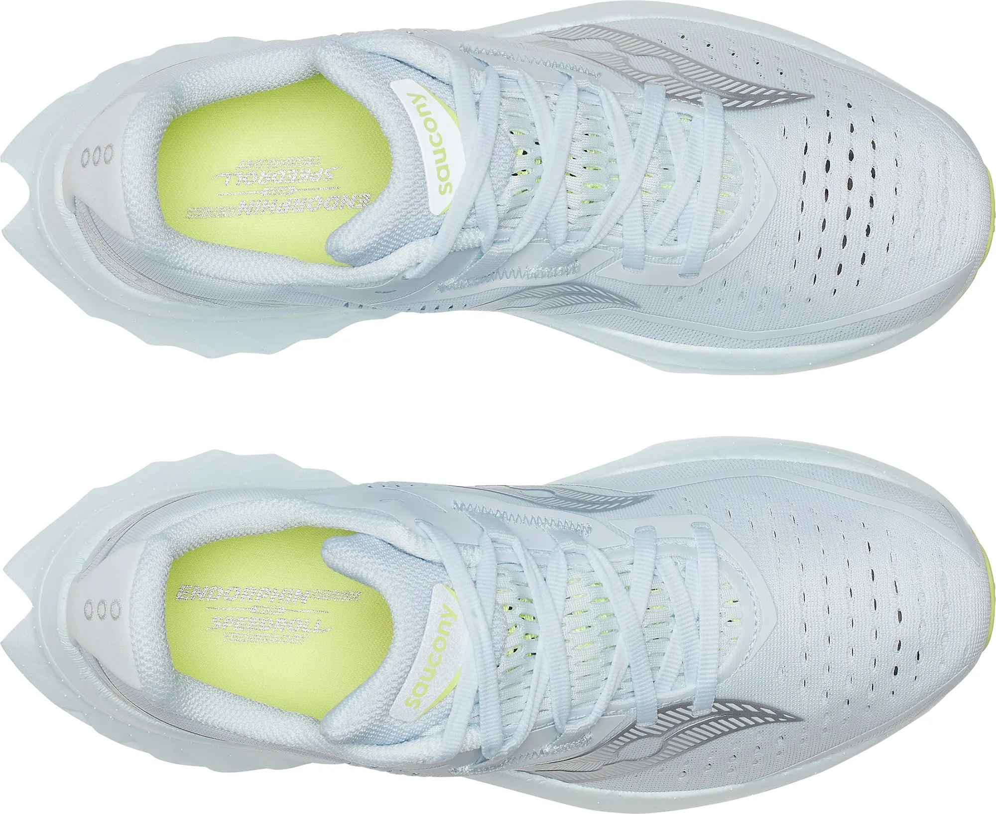 Saucony Endorphin Speed 4 Womens Running Shoes - Blue Flexible Midsole Construction Heart - rate control