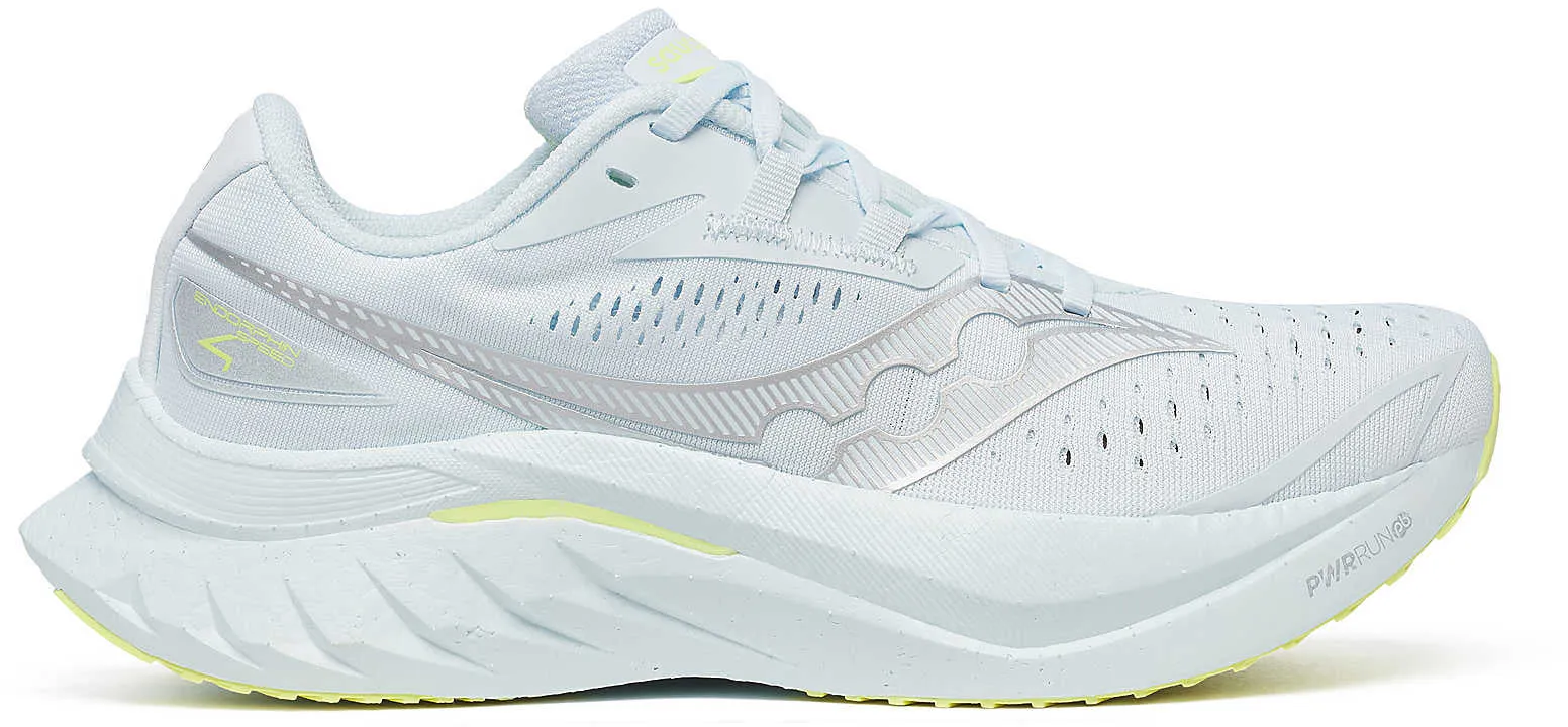 Saucony Endorphin Speed 4 Womens Running Shoes - Blue perforated upper shoes outdoor adventurer