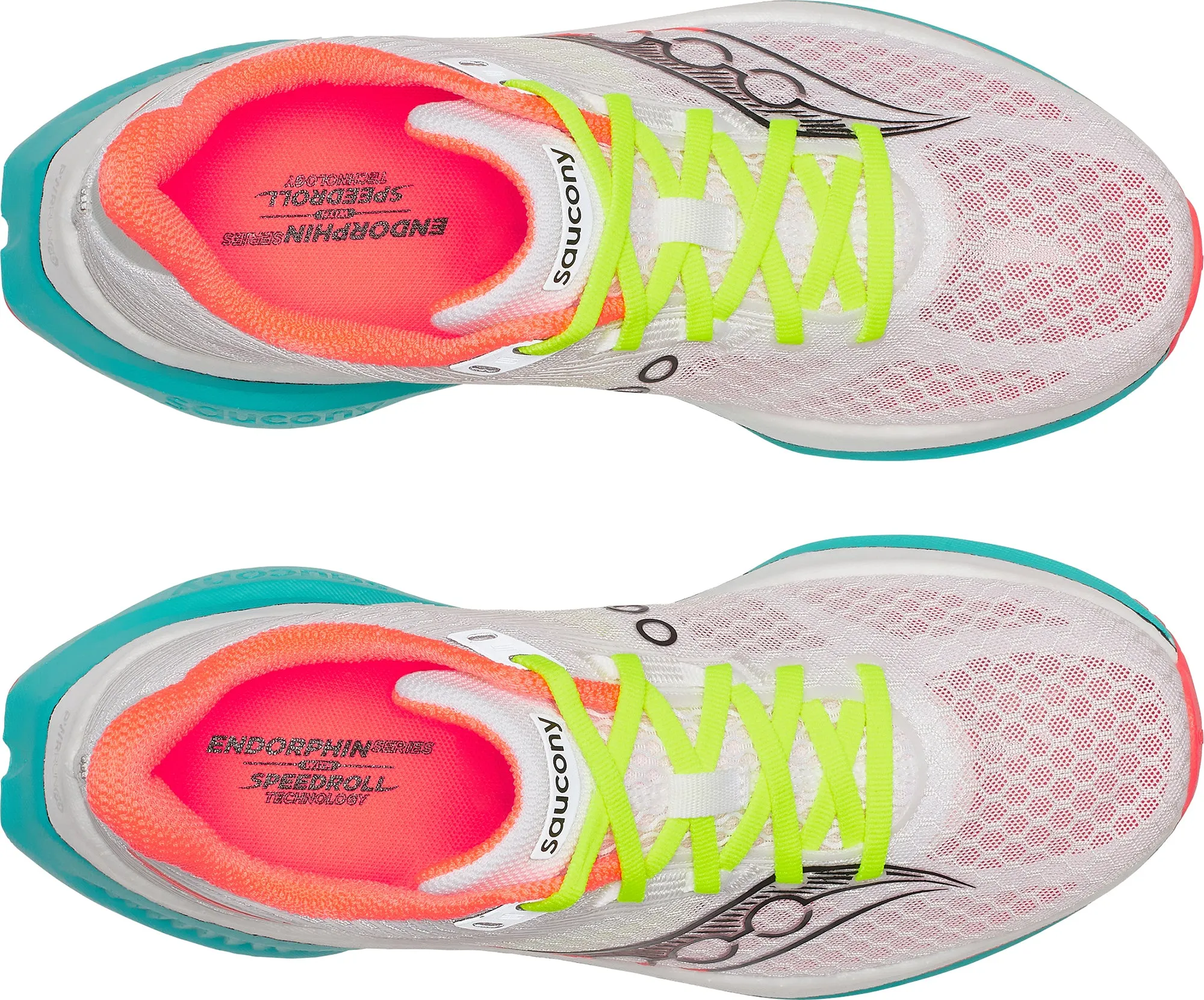 Flexible Sole Unit Saucony Endorphin Speed 5 Womens Running Shoes - White