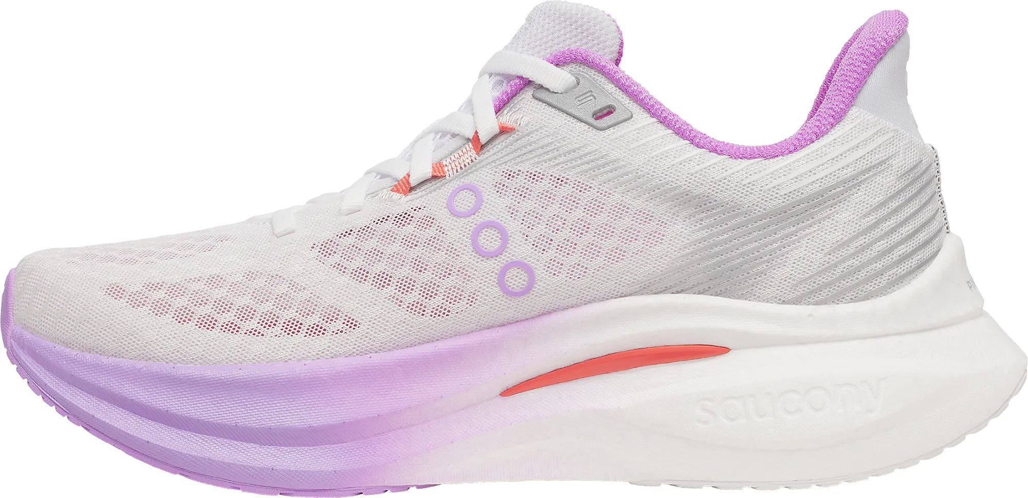 Saucony Endorphin Speed 5 Womens Running Shoes - White Pressure Mapped Padding Secure Foam