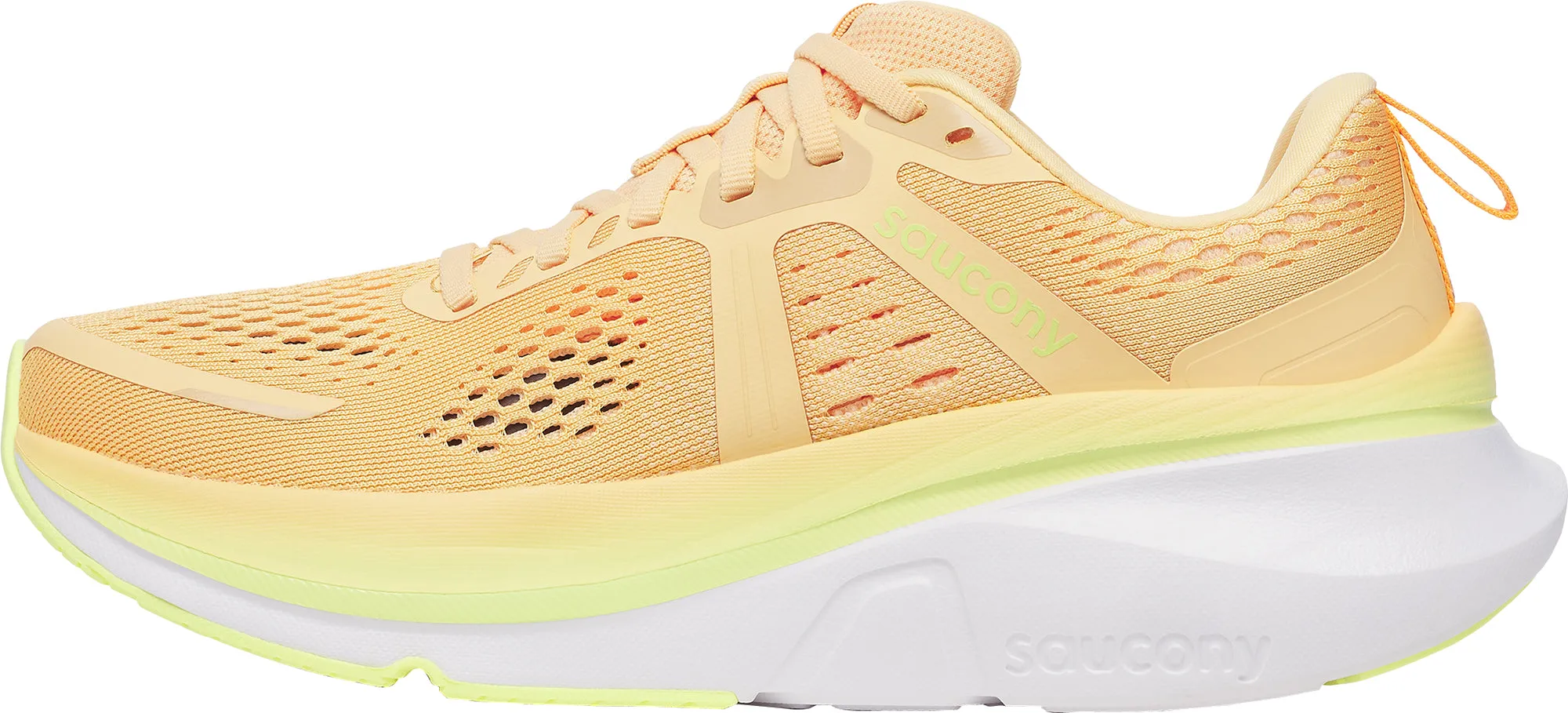 Breathable Non Slip Heel Grip Saucony Guide 18 Womens Running Shoes - Orange