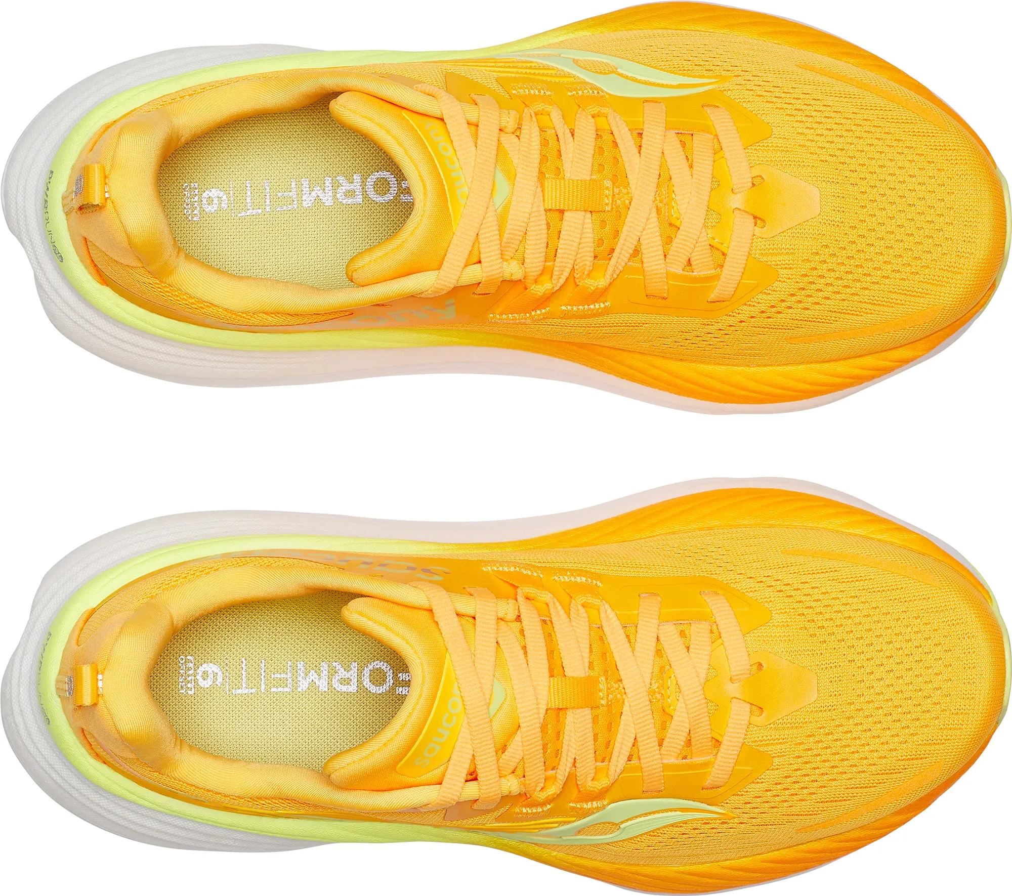Saucony Hurricane 24 Womens Running Shoes - Yellow strength training running wear