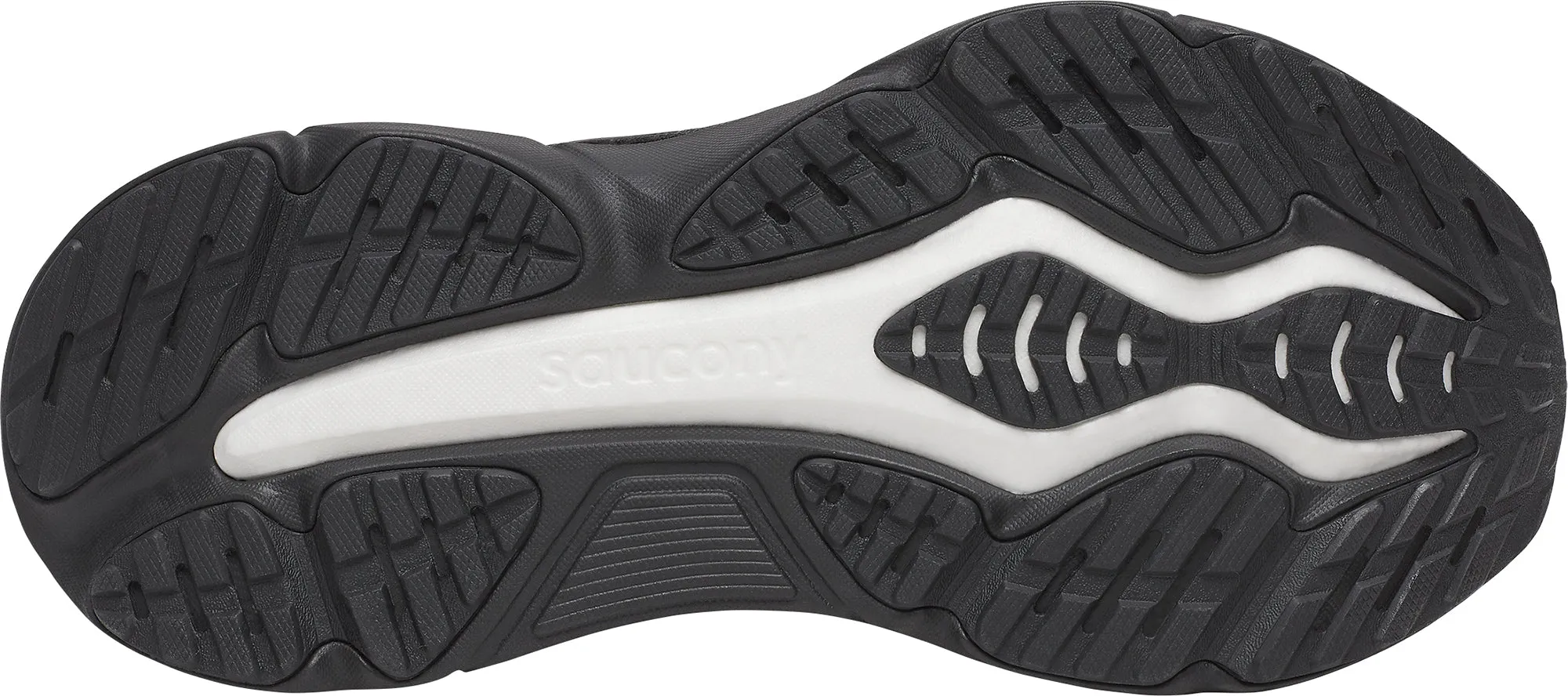 Durable Outsole Technology Saucony Hurricane 25 Womens Running Shoes - Black