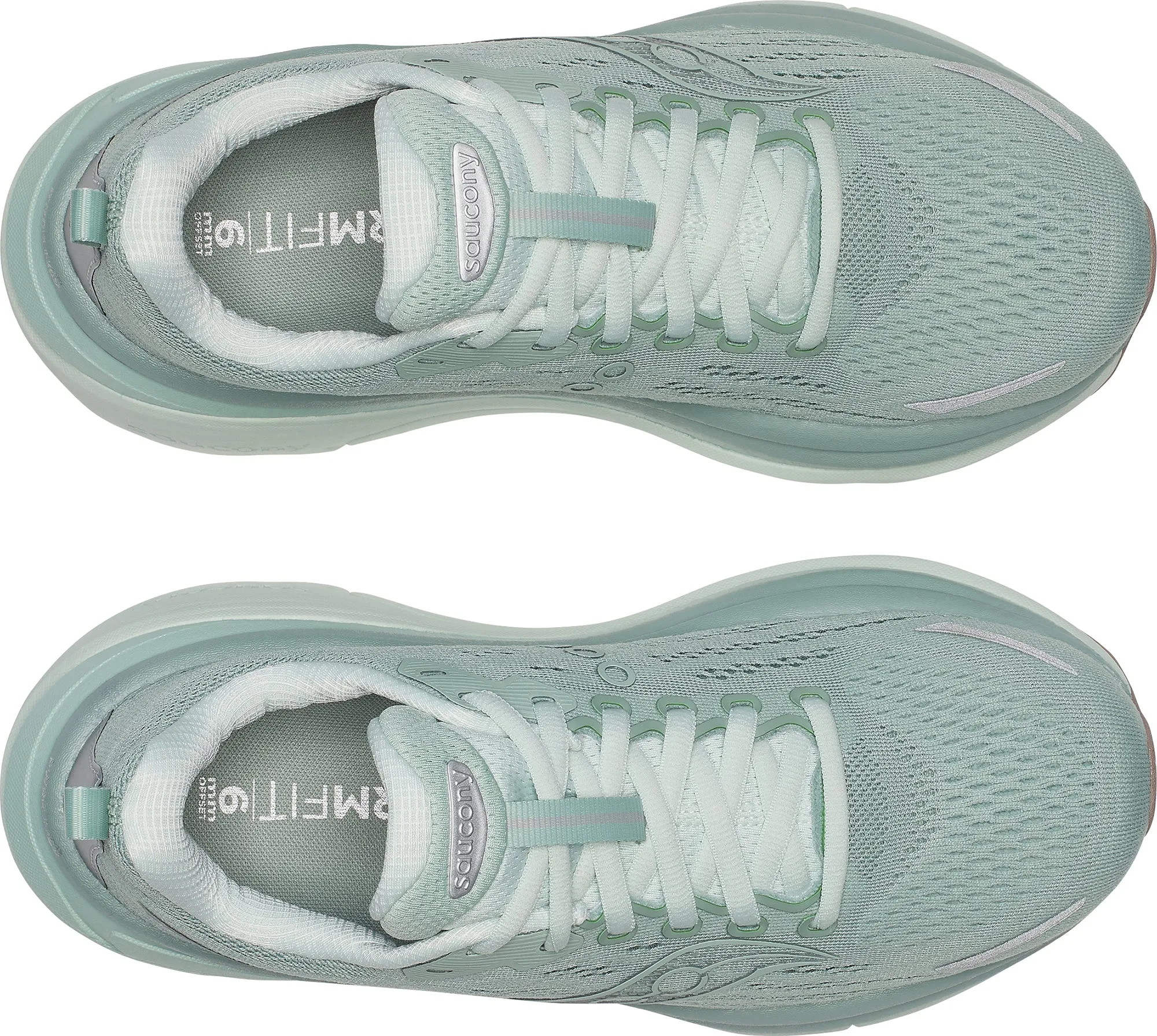 Zip-up Saucony Hurricane 25 Womens Running Shoes - Green