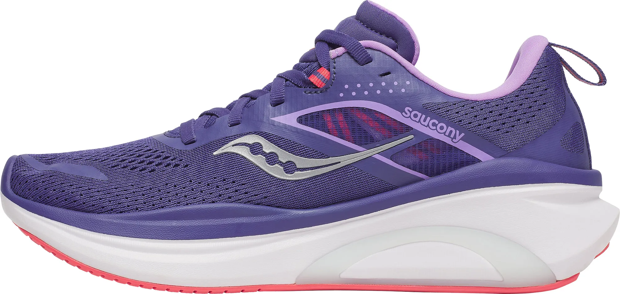 patch - decorated running option Saucony Omni 22 Womens Running Shoes - Purple