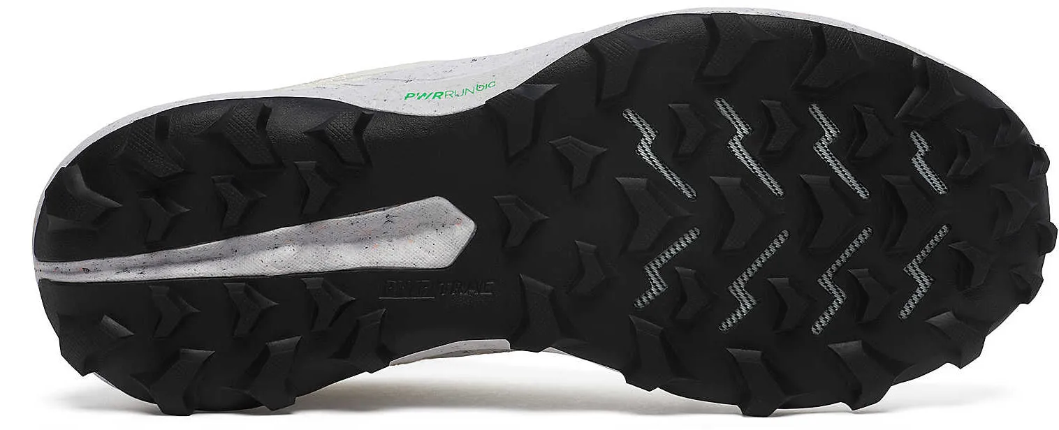 Impact Absorption Padding Running Companion Saucony Peregrine RFG Womens Trail Running Shoes - White