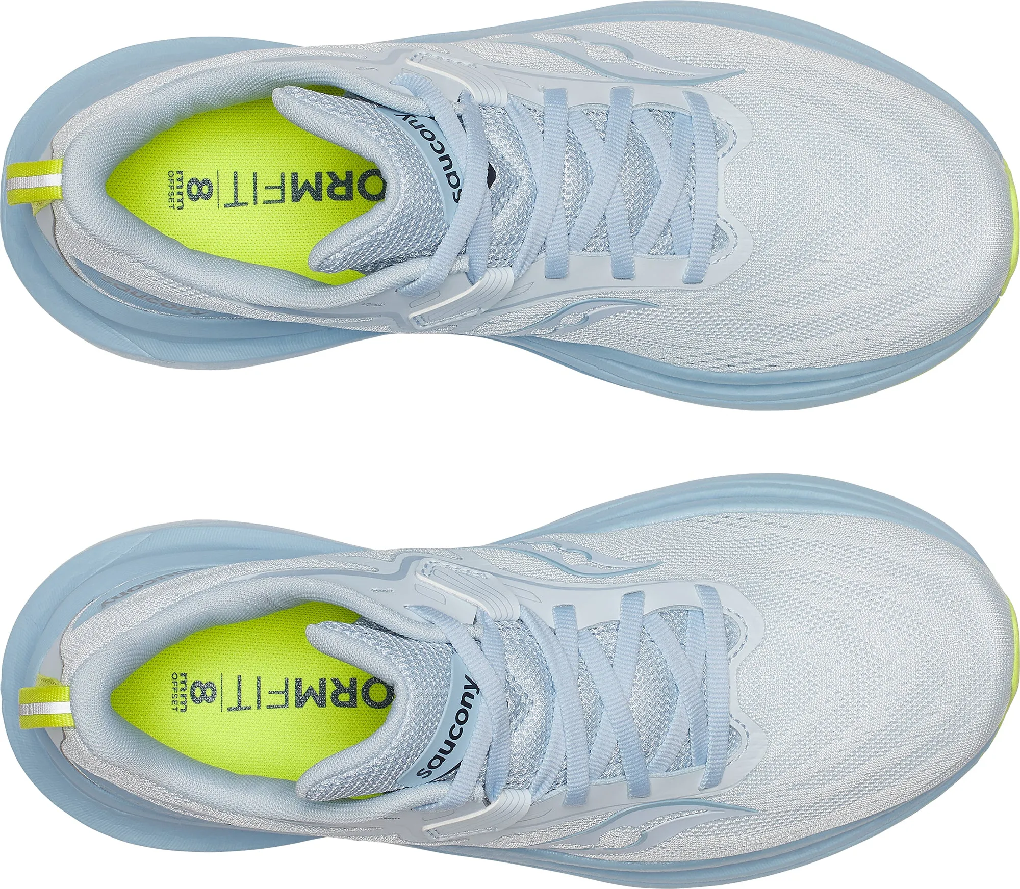 virtual run running in a pedestrian path area shoes Saucony Tempus 2 Womens Running Shoes - Blue