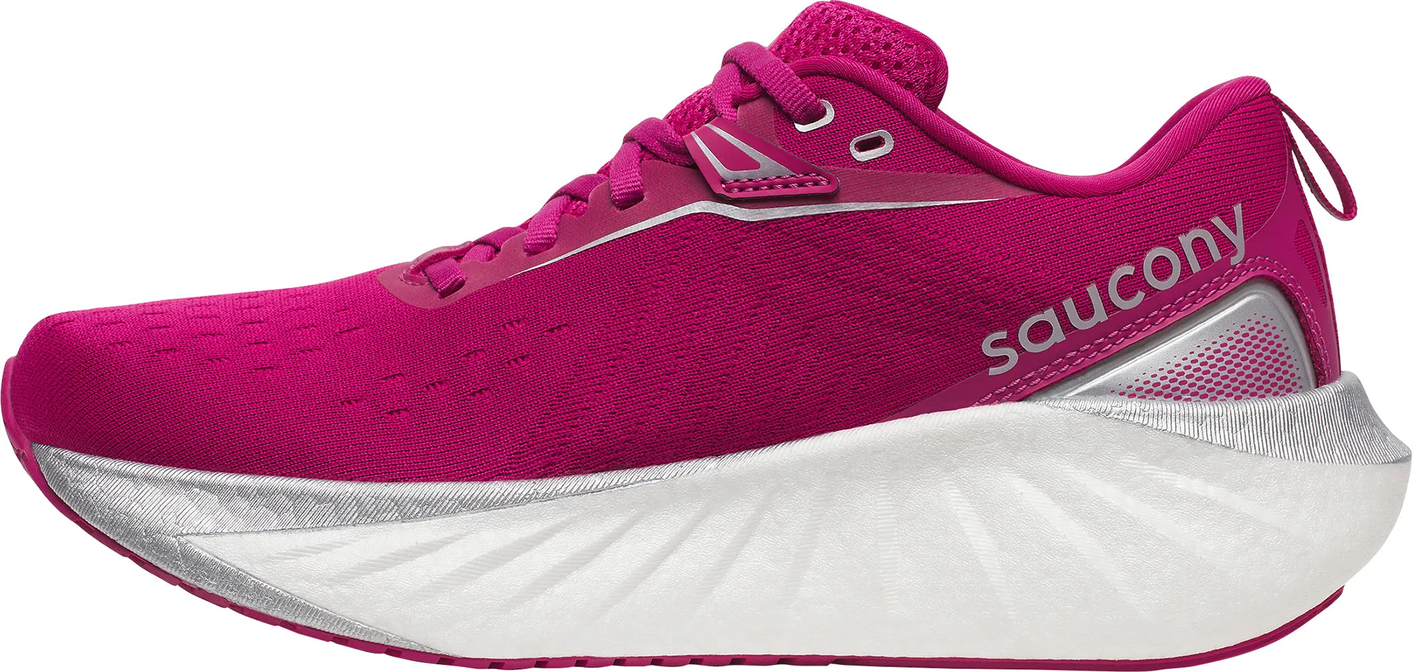 Soft Collar flexible fabric shoes Saucony Triumph 22 Womens Running Shoes - Pink