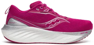 Saucony Triumph 22 Womens Running Shoes - Pink Icy Terrain Dynamic Arch Bridge