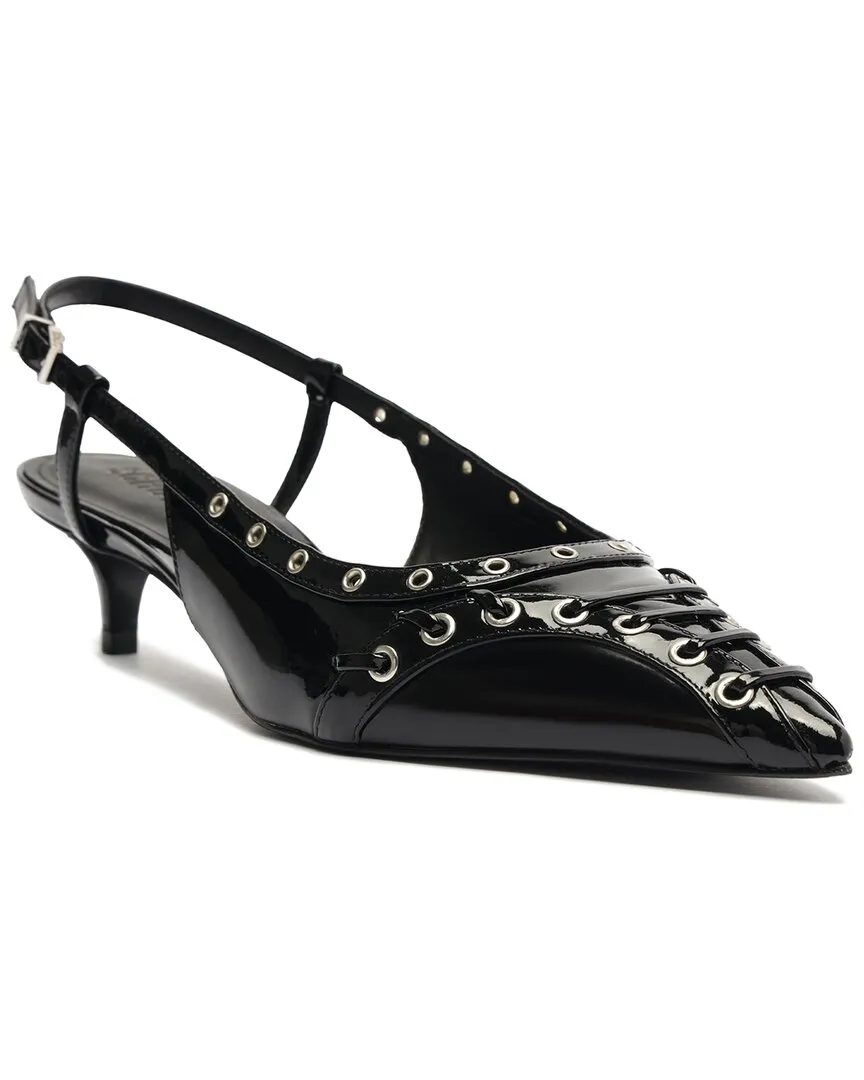 SCHUTZ Ruth Mid Patent Pump Pointed Heels