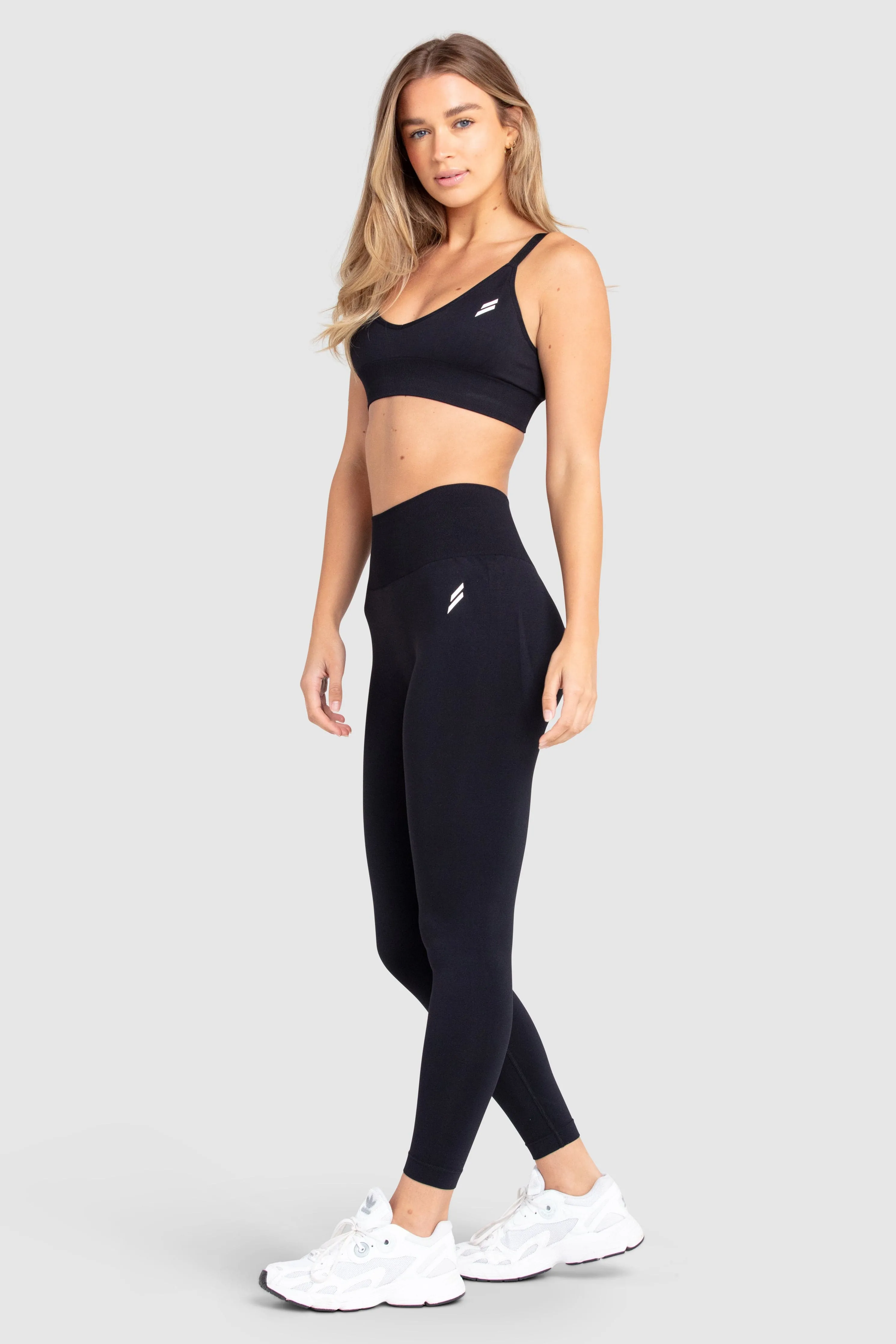Scrunch 2 Seamless Leggings - Black Active Lifestyle Durable Stitch Fit For Action