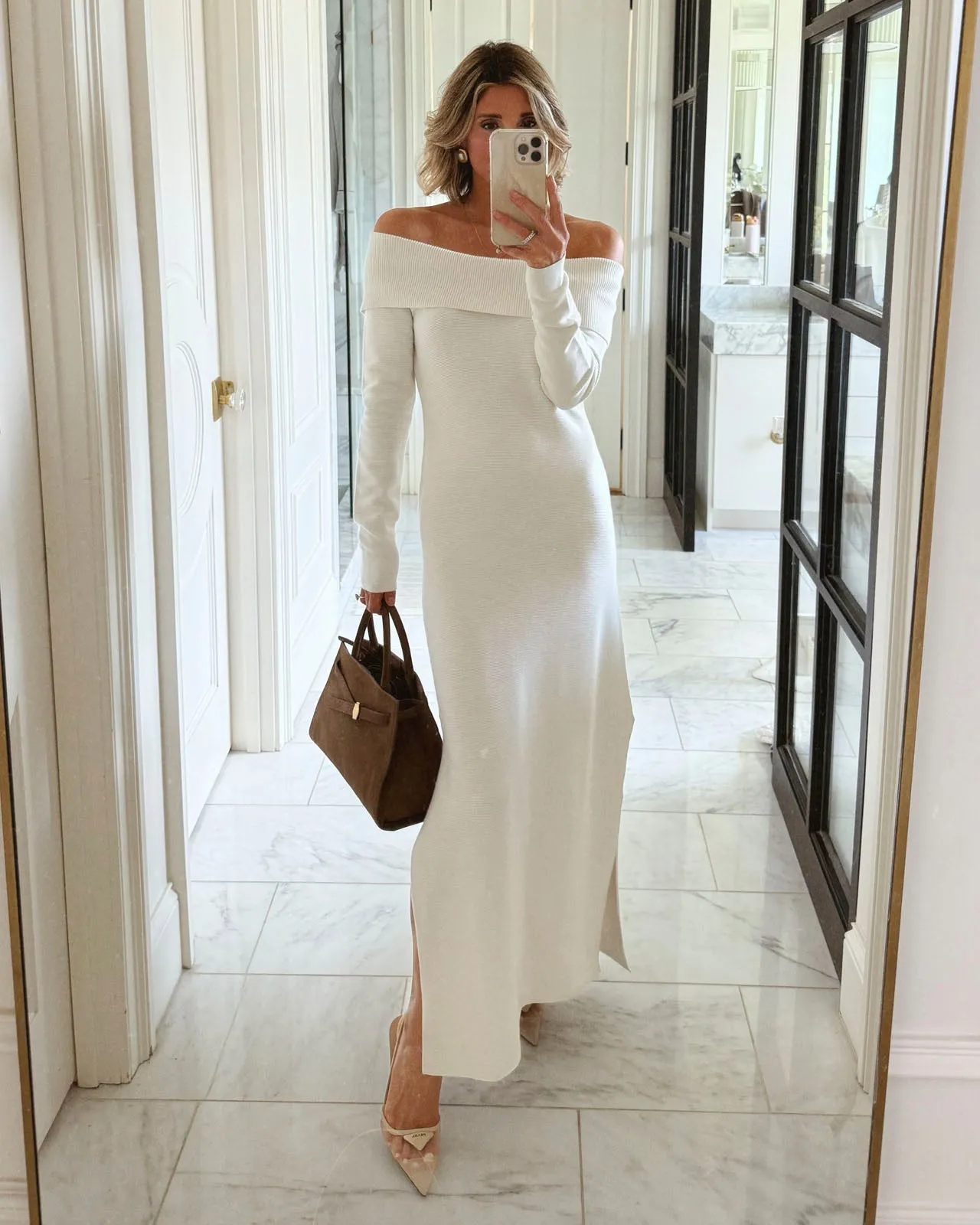 Urban Line Cozy Touch Splendid x @Cellajaneblog Off-the-Shoulder Sweater Dress