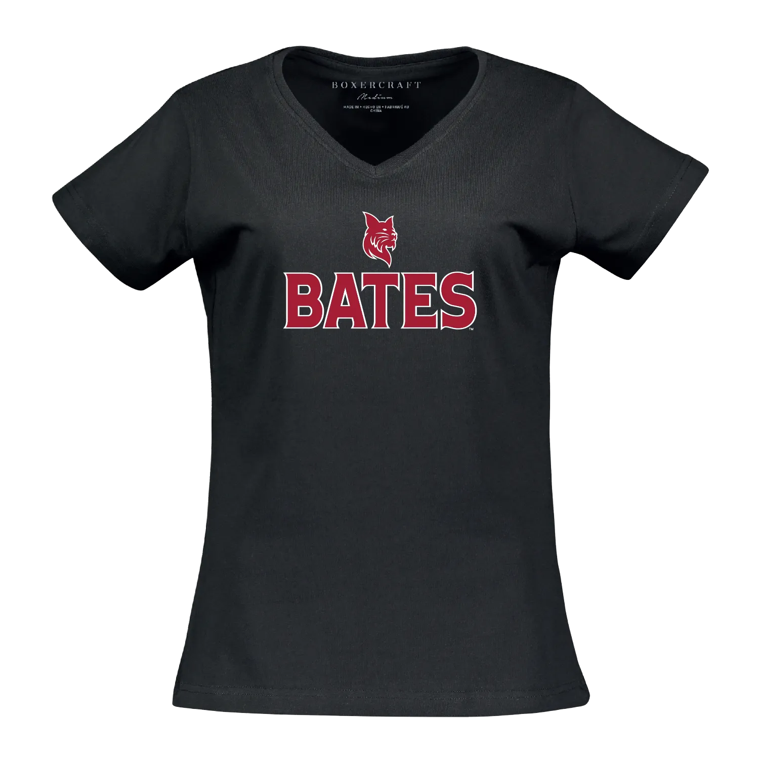 Women's Black V-Neck Tee from Boxercraft Layer Light Car Cool