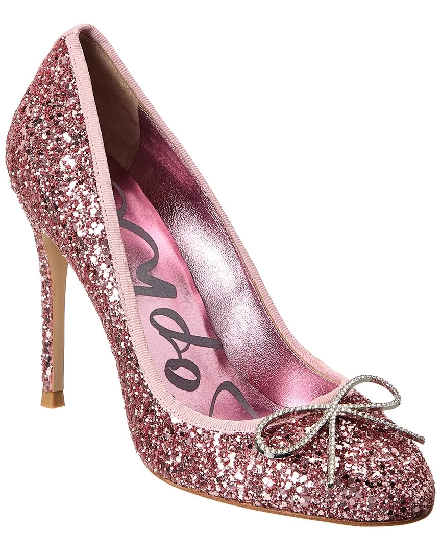 Sophia Webster Pirouette Glitter Pump Slip On Design