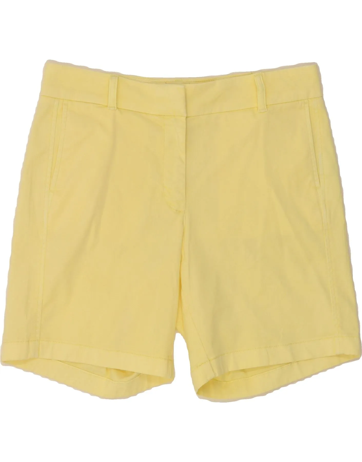 Polished Look Comfort Fit J. CREW Womens Chino Shorts US 8 Medium W30 Yellow Cotton