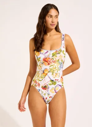Abrasion Resistant Zipper Riviera Coast DD One Piece Swimsuit