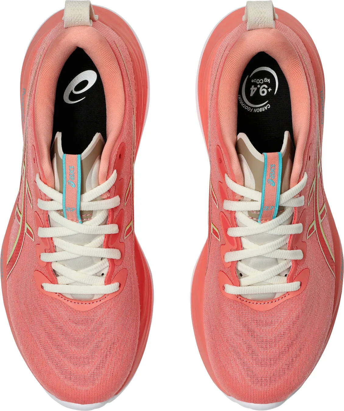 Asics Gel Cumulus 27 Womens Running Shoes - Pink adjustable - fit running shoes BlownRubberOutsole